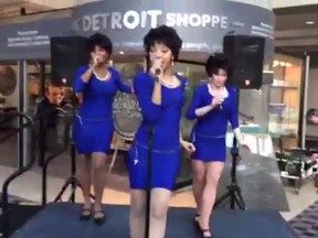 Sweet Dreams perform at the 2014 North American International Auto Show In Detroit. (Screengrab)