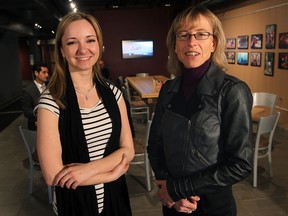 Emilie Cushman with The Star's Ellen van Wageningen at News Cafe January 30, 2014 - (NICK BRANCACCIO/The Windsor Star)