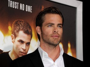 Actor Chris Pine arrives at the premiere of Paramount Pictures' "Jack Ryan: Shadow Recruit" at TCL Chinese Theatre on January 15, 2014 in Hollywood, California. (Photo by Kevin Winter/Getty Images)