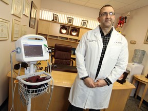 Dr. Albert Kadri is photographed at his hypertension clinic in Windsor on Thursday, January 23, 2014. The clinic is the first in Canada to receive accreditation from the American Society of Hypertension.                          (TYLER BROWNBRIDGE/The Windsor Star)