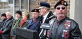 Mike Lepine and other veterans rally on University Avenue West on Jan. 31, 2014. (Nick Brancaccio / The Windsor Star)