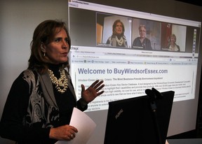 Windsor-Essex Economic Development Corp. CEO Sandra Pupatello during the launch of Phase II of BuyWindsorEssex.com - Key Sector Database on January 29, 2014. (NICK BRANCACCIO/The Windsor Star)