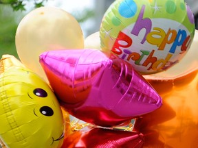 File photo of birthday balloons. (Windsor Star files)