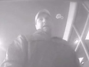 Surveillance photos of a suspect charged with theft under $5,000. (Handout/The Windsor Star)