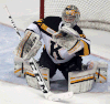 Kingston goalie Matt Mahalak makes a save against the Spitfires at the WFCU Centre Thursday. (TYLER BROWNBRIDGE/The Windsor Star)