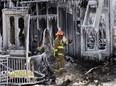 Scene of a deadly fire at a seniors' residence  in L'Isle-Verte, Quebec. (AP Photo/The Canadian Press, Ryan Remiorz)