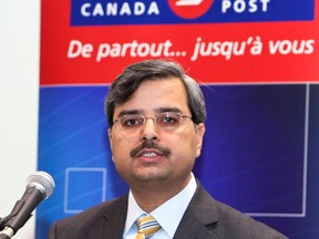 President of Canada Post Deepak Chopra in January 2011. (Postmedia News files)