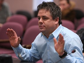 Ken Lewenza Jr. speaks to city council at city hall in Windsor on Monday, January 6, 2013.                        (TYLER BROWNBRIDGE/The Windsor Star)