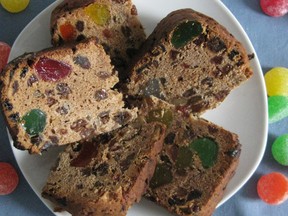 Gumdrop cake from a recipe in the 1958 Windsor Star reader cookbook. (Photo: Beatrice Fantoni/The Windsor Star)