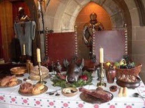File photo of a medieval feast. (Google image)
