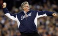 Former Tigers pitcher Jack Morris throws out the ceremonial first pitch against the New York Yankees during the 2012 ALCS at Comerica Park in Detroit.  (Gregory Shamus/Getty Images)