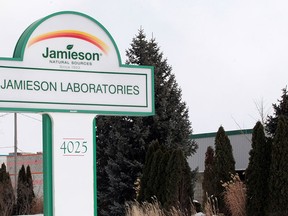 Jamieson Laboratories Ltd. has its main production facility on Rhodes Drive in Windsor.  (JASON KRYK/The Windsor Star)