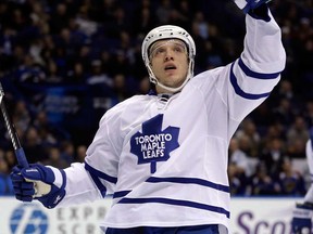 Toronto Maple Leafs' Nikolai Kulemin is a candidate to play for Russia at next month's Sochi Olympics. (THE CANADIAN PRESS/AP/Jeff Roberson)