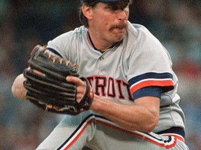 Detroit's Jack Morris pitches against the Yankees in 1988. This is the last year Morris is eligible to be voted into the Hall of Fame by the Baseball Writers Association of America. (AP Photo/Mark Lennihan, File)