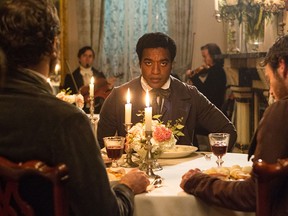 This film publicity image released by Fox Searchlight shows Chiwetel Ejiofor in a scene from "12 Years A Slave." The film was nominated for an Academy Award for best picture on Thursday, Jan. 16, 2014. The 86th Academy Awards will be held on March 2. (AP Photo/Fox Searchlight Films, Jaap Buitendijk)