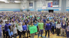 A screen grab from a YouTube video made by Villanova students cheering on alumni and Seattle Seahawk Luke Willson.