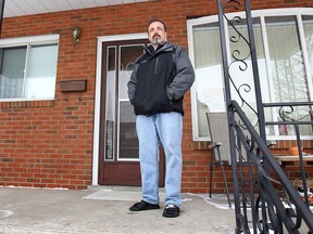 Mike Mastromattei's security camera recorded a drive-by shooting in front of his home at the corner of Niagara and Elsmere in Windsor, Ont. He comments on the situation on Thurs. Jan. 30, 2014.   (DAN JANISSE/The Windsor Star)
