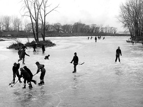 Remember those cold, windy days when you rushed home from school, got your skates and hurried down to the creek or pond for a few hours of skating or hockey? The same thing was being done on Dec. 17, 1955 only a few miles from Windsor by the children of LaSalle, who find the frozen surface of Turkey Creek ideal for skating. They are able to skate safely for miles. Windsorites also find Turkey Creek fine for skating parties. (FILES/The Windsor Star)