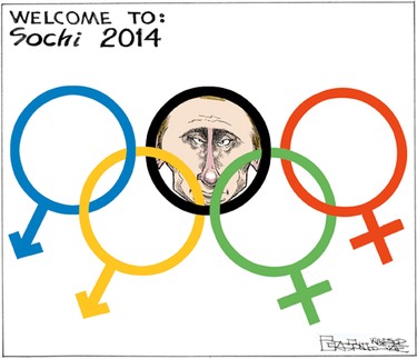 Mike Graston's Colour Cartoon For Friday, February 07, 2014