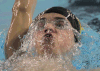 Riverside’s Michael Parent competes during the 2014 WECSSAA high school swimming championships at the Windsor International Aquatic and Training Centre Monday. (JASON KRYK/The Windsor Star)