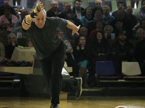 Dave Forfitt competes in the senior final at the 58th Annual Molson Masters Bowling Classic last year. (DAX MELMER/The Windsor Star)