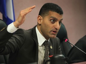Windsor mayor Eddie Francis speaks during an executive committee meeting of city council, Monday, Feb. 24, 2014. (DAN JANISSE/The Windsor Star)