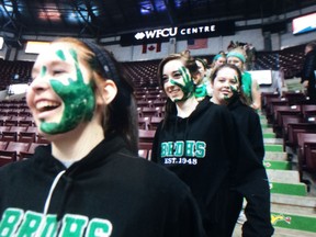 Students take part in iClimb for United Way at the WFCU Centre on Feb. 13, 2014. (TwitPic: Jason Kryk/The Windsor Star)