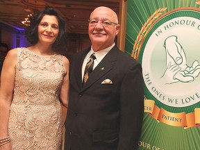 Suzanne and Angelo Pernasilici attend the 16th annual In Honour of the Ones We Love gala held at the Ciociaro Club on Saturday, February 8, 2014. The pair won this year's Hand in Hand award. (REBECCA WRIGHT/ The Windsor Star)