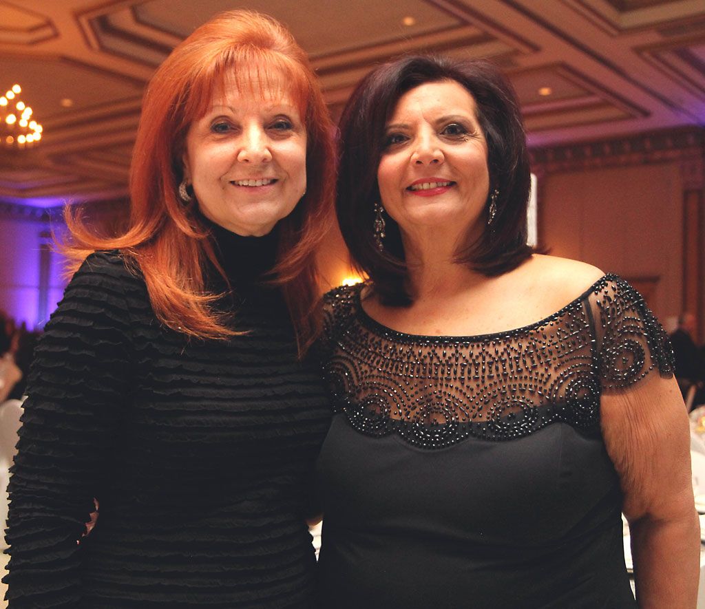 Teresa Silvestri, left, and Anita Imperioli attend the 16th annual In Honour of the Ones We Love gala held at the Ciociaro Club on Saturday, February 8, 2014. (REBECCA WRIGHT/ The Windsor Star)