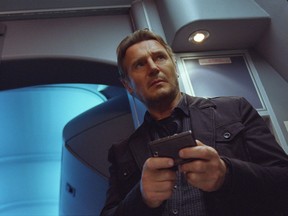 This image released by Universal Pictures shows Liam Neeson in a scene from "Non-Stop." (AP Photo/Universal Pictures)