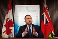 In this file photo, Ontario Ombudsman Andre Marin speaks at a news conference at Queens Park in Toronto on Tuesday February 4, 2014. (THE CANADIAN PRESS/Aaron Vincent Elkaim)