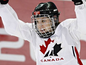 Women's hockey forward Meghan Agosta-Marciano, who is from Ruthven, Ont., is competing in her third Olympic Games in Sochi. (Screengrab)