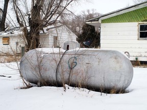 File photo of a propane tank outside a home. (Windsor Star files)