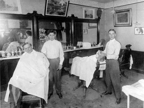 Haircuts were only a quarter when John Nicholson opened his barber shop in Amherstburg in 1913. (Files/The Windsor Star)