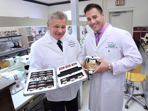 Denturists Tom Bardgett, left, and Eric Kukucka, of Bardgett Denture and Implant Solutions, are shown at their Windsor clinic.  (DAN JANISSE/The Windsor Star)