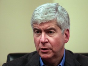 Michigan Gov. Rick Snyder, who two weeks ago was pushing Washington to move faster on the DRIC file, says there's no reason to panic over funding.