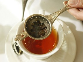 A tea strainer makes a cup of tea from loose leaves. (Postmedia News files)