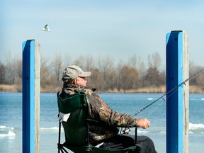 Ray Larocque goes fishing at Lakeview Marina in Windsor, Ont. in this March 2010 file photo. (Kristie Pearce / The Windsor Star)