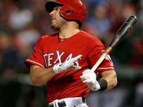 Former Texas Ranger Ian Kinsler likes the change of scenery as he attends spring training with the Detroit Tigers in Lakeland, Fla. (AP Photo/Tony Gutierrez, File)