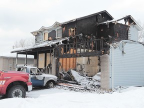 LaSalle Fire Service continues to investigate the cause into a Monday night house fire on River Avenue in LaSalle, Ontario.  Working smoke alarms are credited with saving the lives of the family.  (JASON KRYK/The Windsor Star)