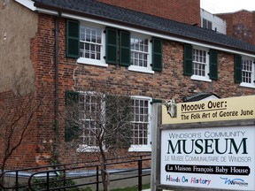 Windsor's Community Museum (the Francois Baby house) at 254 Pitt St. W. in November 2013.