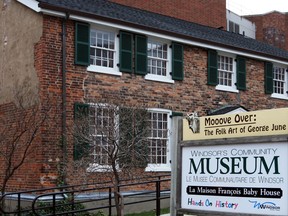 Windsor's Community Museum (the Francois Baby house) at 254 Pitt St. W. in November 2013. (Nick Brancaccio / The Windsor Star)