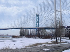 Ambassador Bridge concept photos showing the proposed second span.  (HANDOUT/The Windsor Star)