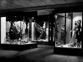 The display windows at C. H. Smith department store in downtown Windsor are illuminated in this February 1949 file photo. (FILES/The Windsor Star)