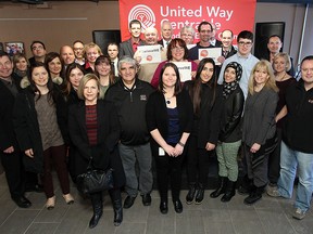 Finalist for the 2013 I Believe in My Community Awards pose for a photo at the Windsor Star News Cafe in Windsor on Monday, February 3, 2014.                                 (TYLER BROWNBRIDGE/The Windsor Star)