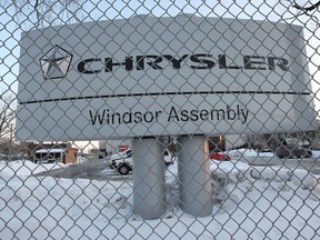 In this file photo, the Chrysler Windsor Assembly plant is shown Tues. Feb. 11, 2014, in Windsor, Ont. (DAN JANISSE/The Windsor Star)