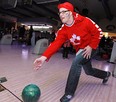 Greg Cutting participates in the Bowl For Kids Sake, A Big Brothers Big Sisters of Windsor Essex fundraising event at Rose Bowl Lanes, Saturday, March 1, 2014.  (DAX MELMER/The Windsor Star)