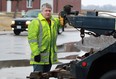 Sandwich West Towing manager Jeff Kwaitkowski is keeping his eye on proposed legislation for towing operator's safety March 19, 2014.  Sandwich West towing operator Paul Rocheleau was killed while stopped on the shoulder of Highway 3 in 2012. (NICK BRANCACCIO/The Windsor Star)