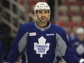 Toronto Maple Leaf Nazem Kadri is shown during practice Tues., March 18, 2014, at the Joe Louis Arena in Detroit, MI. where they face the Detroit Red Wings this evening. (DAN JANISSE/The Windsor Star)