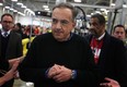 Sergio Marchionne, chairman and chief executive officer, Chrysler Group LLC, arrives at the Sterling Heights Assembly Plant production celebration event, Friday, March 14, 2014. (DAX MELMER/The Windsor Star)